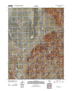 Russell Peak Nevada Historical topographic map, 1:24000 scale, 7.5 X 7.5 Minute, Year 2011