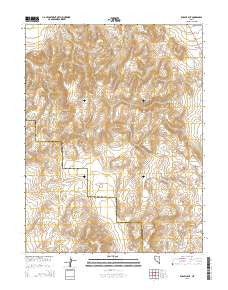 Russell Spit Nevada Current topographic map, 1:24000 scale, 7.5 X 7.5 Minute, Year 2015