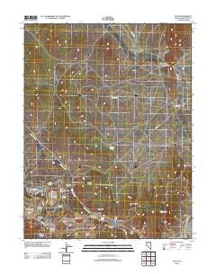 Ruth Nevada Historical topographic map, 1:24000 scale, 7.5 X 7.5 Minute, Year 2012