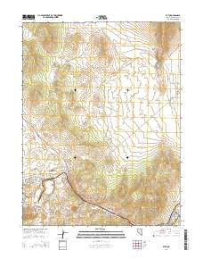Ruth Nevada Current topographic map, 1:24000 scale, 7.5 X 7.5 Minute, Year 2014