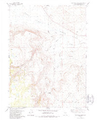 Rye Patch Canyon Nevada Historical topographic map, 1:24000 scale, 7.5 X 7.5 Minute, Year 1981