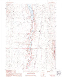 Rye Patch Dam Nevada Historical topographic map, 1:24000 scale, 7.5 X 7.5 Minute, Year 1987