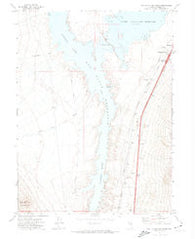 Rye Patch Reservoir South Nevada Historical topographic map, 1:24000 scale, 7.5 X 7.5 Minute, Year 1971