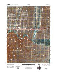 Ryndon Nevada Historical topographic map, 1:24000 scale, 7.5 X 7.5 Minute, Year 2012