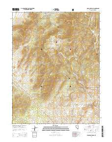 Sacramento Pass Nevada Current topographic map, 1:24000 scale, 7.5 X 7.5 Minute, Year 2014