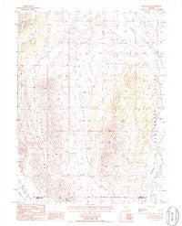 Sadler Basin Nevada Historical topographic map, 1:24000 scale, 7.5 X 7.5 Minute, Year 1985