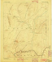 Saint Thomas Nevada Historical topographic map, 1:250000 scale, 1 X 1 Degree, Year 1886