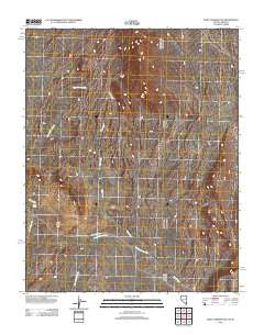 Saint Thomas Gap Nevada Historical topographic map, 1:24000 scale, 7.5 X 7.5 Minute, Year 2012