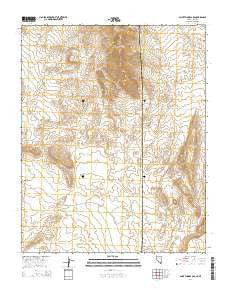 Saint Thomas Gap Nevada Current topographic map, 1:24000 scale, 7.5 X 7.5 Minute, Year 2014