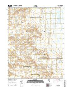 Salt Cave Nevada Current topographic map, 1:24000 scale, 7.5 X 7.5 Minute, Year 2014