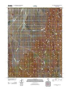 Salt Marsh Canyon Nevada Historical topographic map, 1:24000 scale, 7.5 X 7.5 Minute, Year 2012