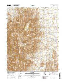 San Antonio Well Nevada Current topographic map, 1:24000 scale, 7.5 X 7.5 Minute, Year 2014