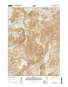 Santa Renia Fields Nevada Current topographic map, 1:24000 scale, 7.5 X 7.5 Minute, Year 2014