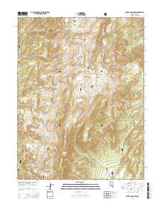 Savory Mountain Nevada Current topographic map, 1:24000 scale, 7.5 X 7.5 Minute, Year 2014