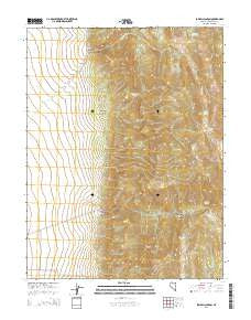 Sawmill Canyon Nevada Current topographic map, 1:24000 scale, 7.5 X 7.5 Minute, Year 2014