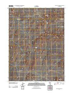 Sawtooth Knob Nevada Historical topographic map, 1:24000 scale, 7.5 X 7.5 Minute, Year 2011