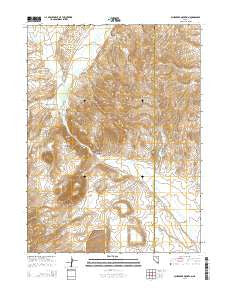 Schroeder Mountain Nevada Current topographic map, 1:24000 scale, 7.5 X 7.5 Minute, Year 2014