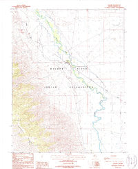 Schurz Nevada Historical topographic map, 1:24000 scale, 7.5 X 7.5 Minute, Year 1988
