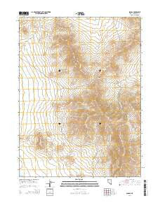 Scossa Nevada Current topographic map, 1:24000 scale, 7.5 X 7.5 Minute, Year 2014
