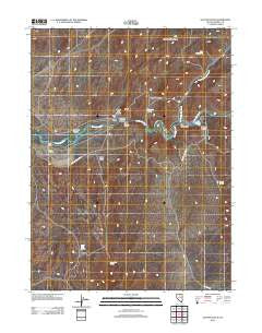 Scotts Gulch Nevada Historical topographic map, 1:24000 scale, 7.5 X 7.5 Minute, Year 2012