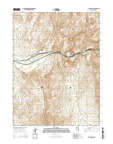 Scotts Gulch Nevada Current topographic map, 1:24000 scale, 7.5 X 7.5 Minute, Year 2014
