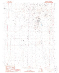 Searchlight Nevada Historical topographic map, 1:24000 scale, 7.5 X 7.5 Minute, Year 1989