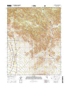 Secret Basin Nevada Current topographic map, 1:24000 scale, 7.5 X 7.5 Minute, Year 2014