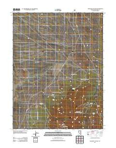Seligman Canyon Nevada Historical topographic map, 1:24000 scale, 7.5 X 7.5 Minute, Year 2012