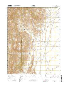Shagnasty Nevada Current topographic map, 1:24000 scale, 7.5 X 7.5 Minute, Year 2015