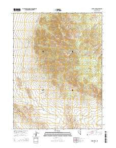Sharp Peak Nevada Current topographic map, 1:24000 scale, 7.5 X 7.5 Minute, Year 2014