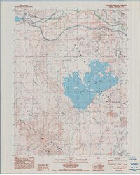 Sheckler Reservoir Nevada Historical topographic map, 1:24000 scale, 7.5 X 7.5 Minute, Year 1985