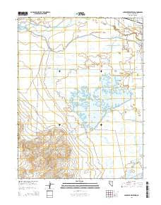 Sheckler Reservoir Nevada Current topographic map, 1:24000 scale, 7.5 X 7.5 Minute, Year 2014