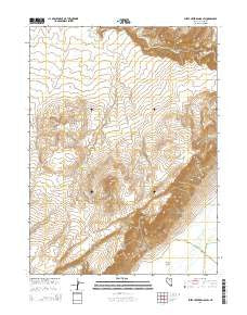 Sheep Creek Range SW Nevada Current topographic map, 1:24000 scale, 7.5 X 7.5 Minute, Year 2014