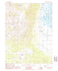 Sherman Mtn Nevada Historical topographic map, 1:24000 scale, 7.5 X 7.5 Minute, Year 1985