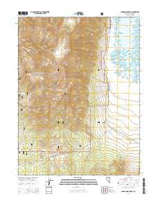 Sherman Mountain Nevada Current topographic map, 1:24000 scale, 7.5 X 7.5 Minute, Year 2014