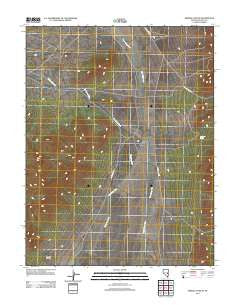Shingle Pass SE Nevada Historical topographic map, 1:24000 scale, 7.5 X 7.5 Minute, Year 2012