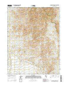 Shoshone Meadows NE Nevada Current topographic map, 1:24000 scale, 7.5 X 7.5 Minute, Year 2014