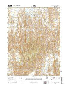 Shoshone Meadows SE Nevada Current topographic map, 1:24000 scale, 7.5 X 7.5 Minute, Year 2014