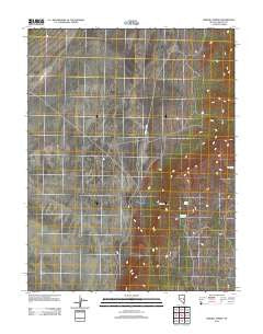 Sidehill Spring Nevada Historical topographic map, 1:24000 scale, 7.5 X 7.5 Minute, Year 2012