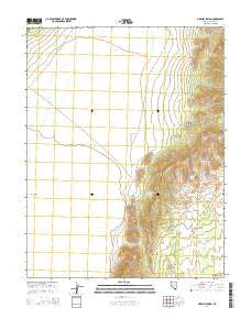 Sidehill Spring Nevada Current topographic map, 1:24000 scale, 7.5 X 7.5 Minute, Year 2014