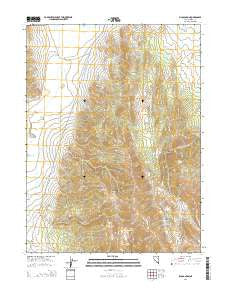 Silo Canyon Nevada Current topographic map, 1:24000 scale, 7.5 X 7.5 Minute, Year 2014