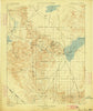 Silver Peak Nevada Historical topographic map, 1:125000 scale, 30 X 30 Minute, Year 1900
