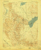 Silver Peak Nevada Historical topographic map, 1:125000 scale, 30 X 30 Minute, Year 1900