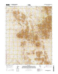 Silver King Mountain Nevada Current topographic map, 1:24000 scale, 7.5 X 7.5 Minute, Year 2015