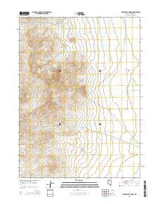 Silver State Draw Nevada Current topographic map, 1:24000 scale, 7.5 X 7.5 Minute, Year 2015