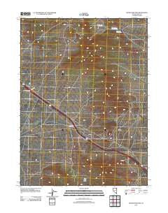 Silver Zone Pass Nevada Historical topographic map, 1:24000 scale, 7.5 X 7.5 Minute, Year 2012