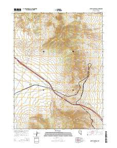 Silver Zone Pass Nevada Current topographic map, 1:24000 scale, 7.5 X 7.5 Minute, Year 2014