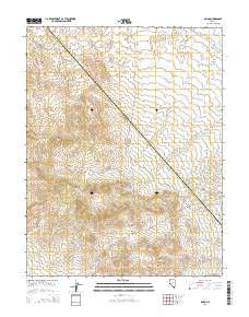 Simon Nevada Current topographic map, 1:24000 scale, 7.5 X 7.5 Minute, Year 2014