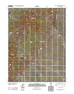 Simpson Park Canyon Nevada Historical topographic map, 1:24000 scale, 7.5 X 7.5 Minute, Year 2012