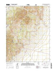 Simpson Park Canyon Nevada Current topographic map, 1:24000 scale, 7.5 X 7.5 Minute, Year 2014